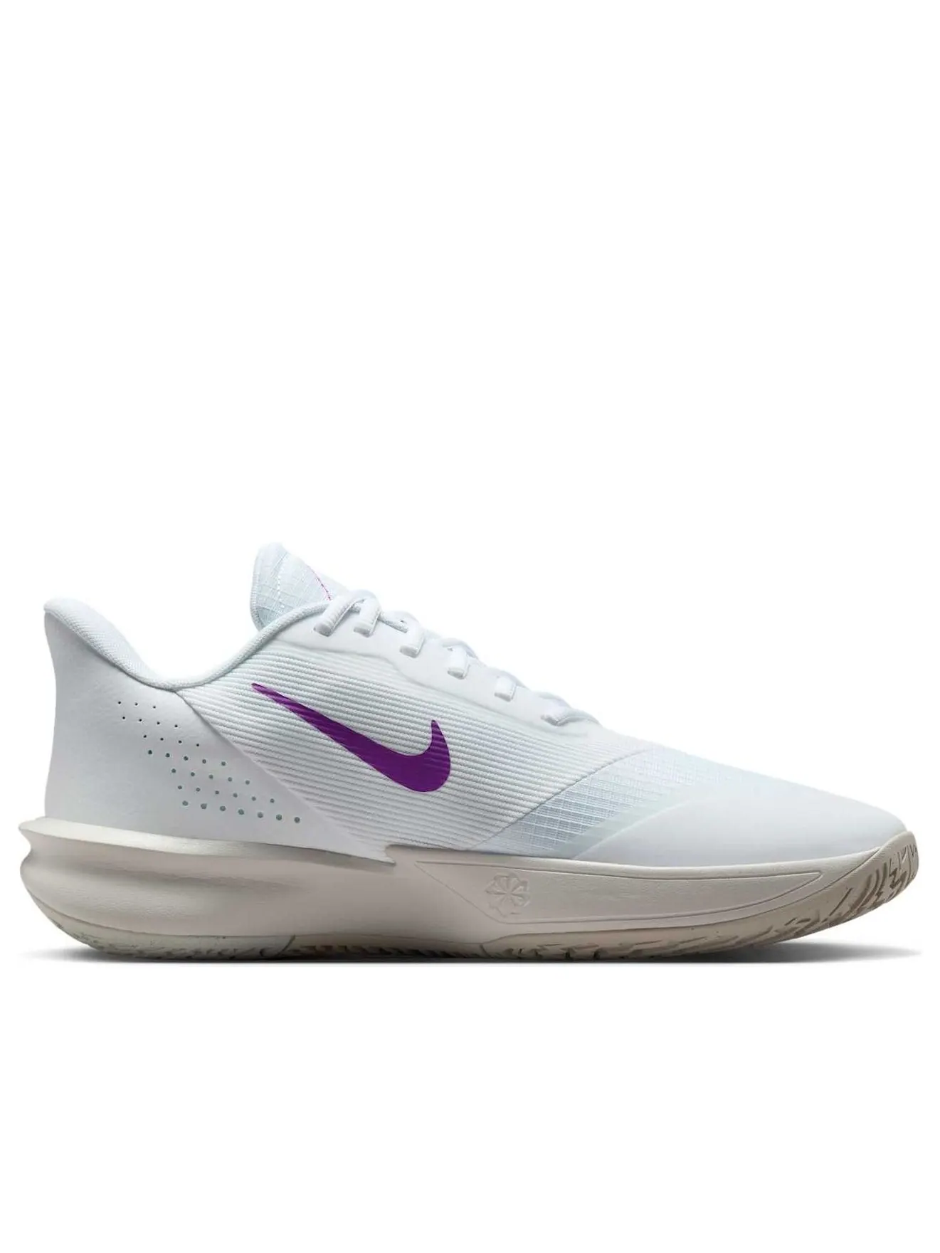 Кроссовки Nike Precision 7 'White Phantom Vivid Purple' — изображение 2 из 6, белый