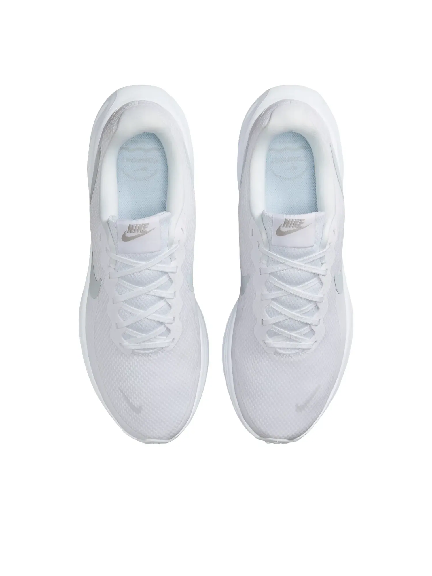 Мужские кроссовки с шнуровкой Nike Revolution White Pure Platinum — изображение 2 из 6, серебряный