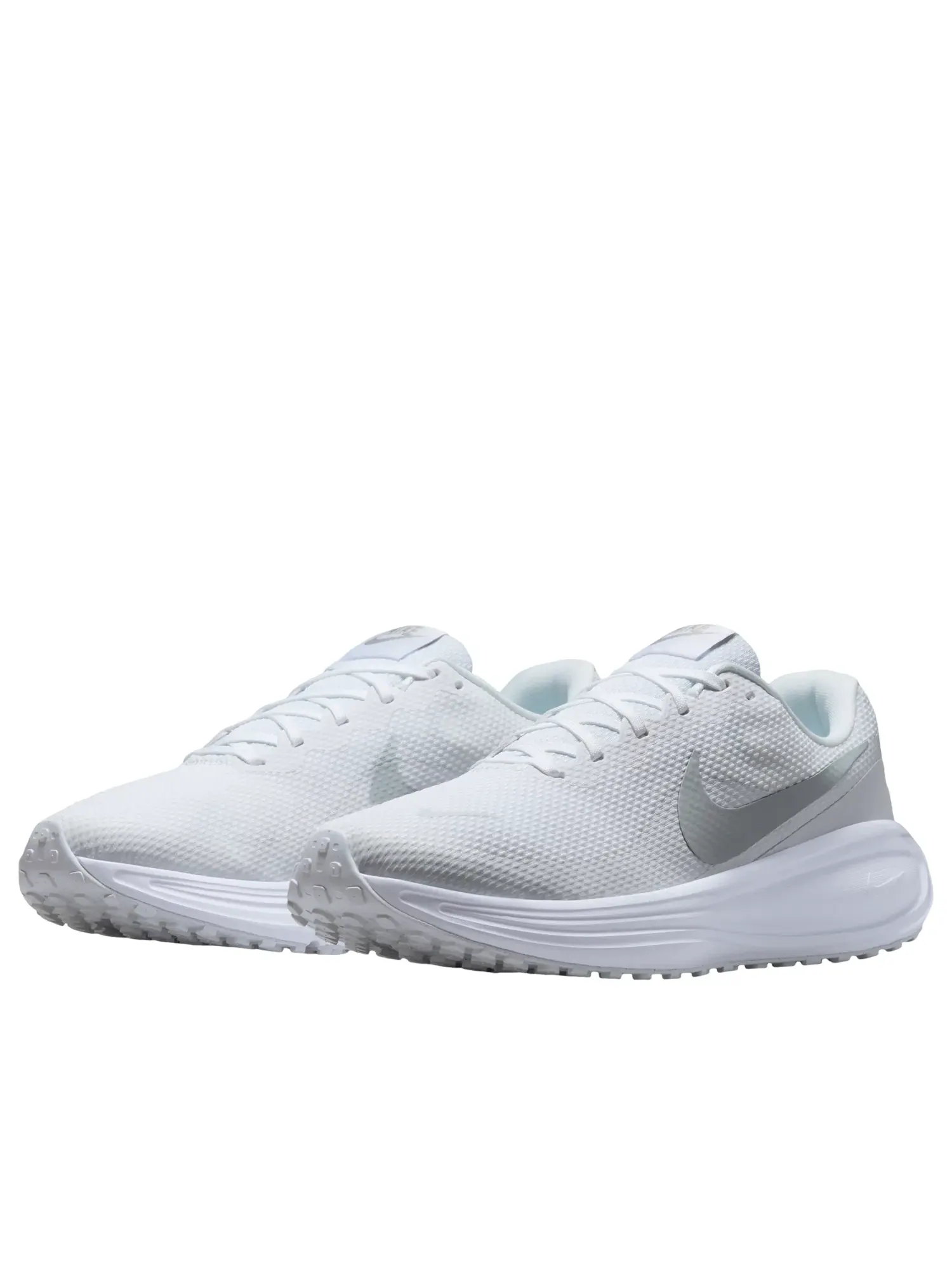 Мужские кроссовки с шнуровкой Nike Revolution White Pure Platinum — изображение 4 из 6, серебряный