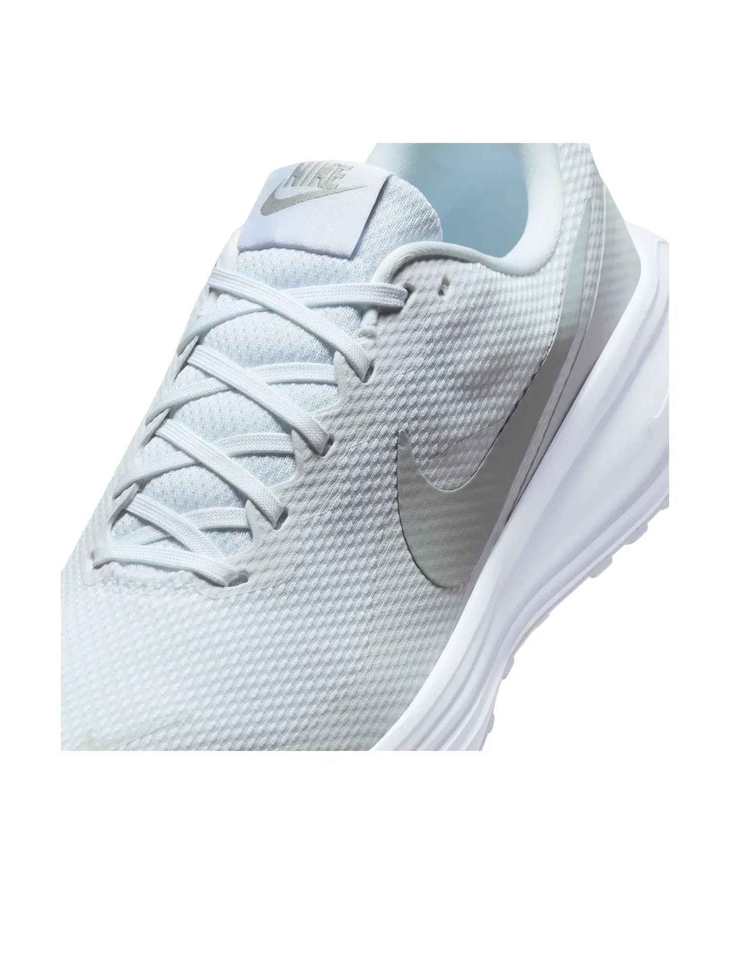 Мужские кроссовки с шнуровкой Nike Revolution White Pure Platinum — изображение 5 из 6, серебряный