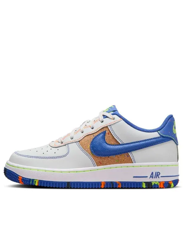 Кроссовки air force 1 lv8 'paint splatter' Nike — изображение 1 из 4, оранжевый/синий
