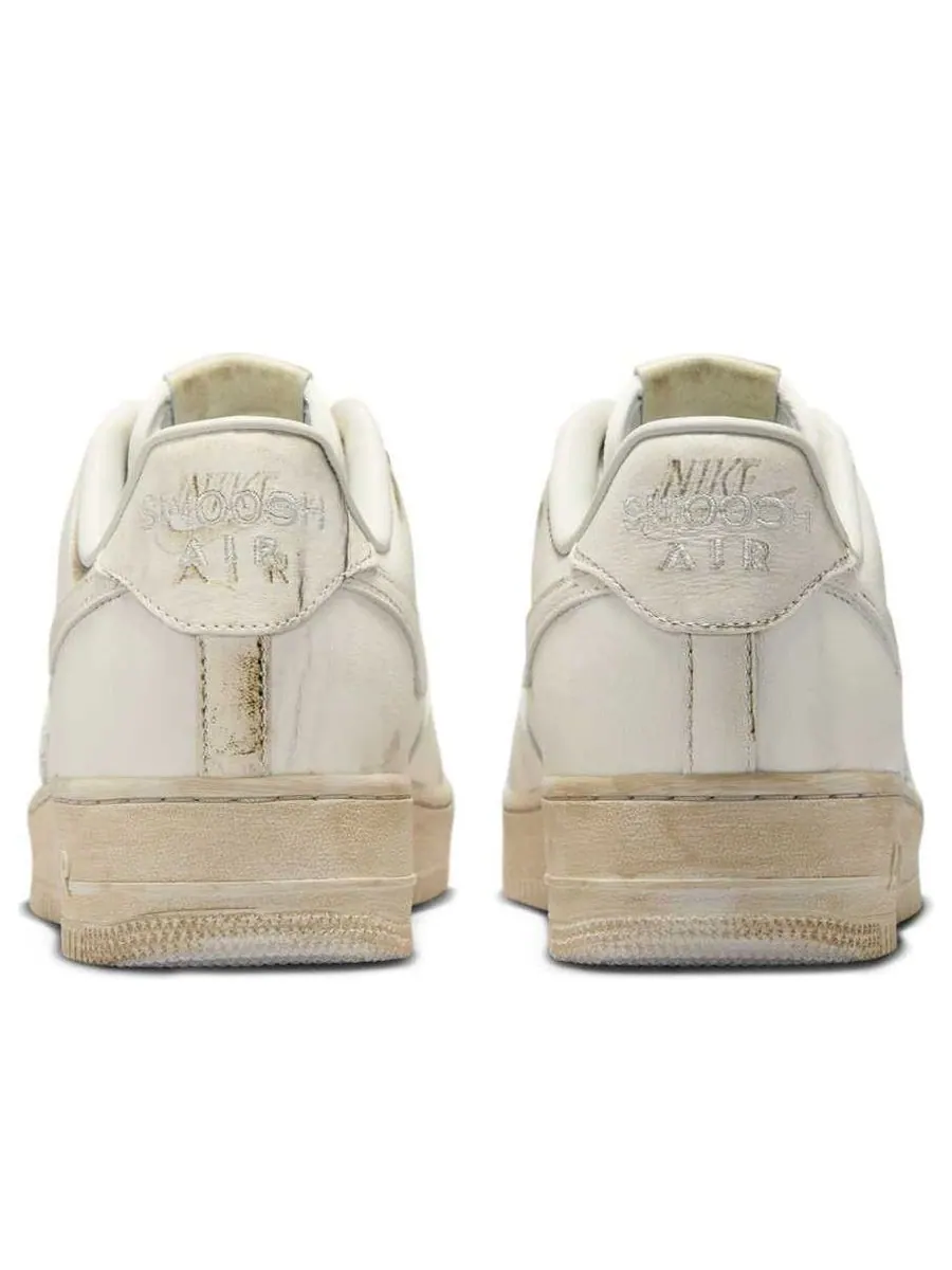 Кроссовки Nike x .SWOOSH Air Force 1 Low 'Dirty Triple White' — изображение 5 из 6, белый