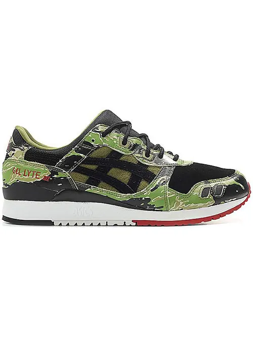 Кроссовки x atmos gel-lyte 3 'green tiger camo' Asics — изображение 2 из 4, камуфляж