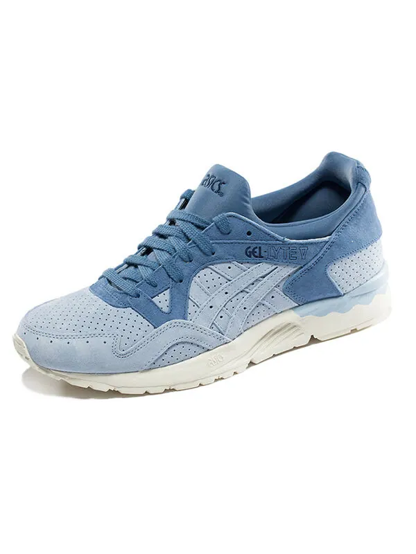 Кроссовки гель лайт 5 Asics — изображение 2 из 4, синий/кремовый