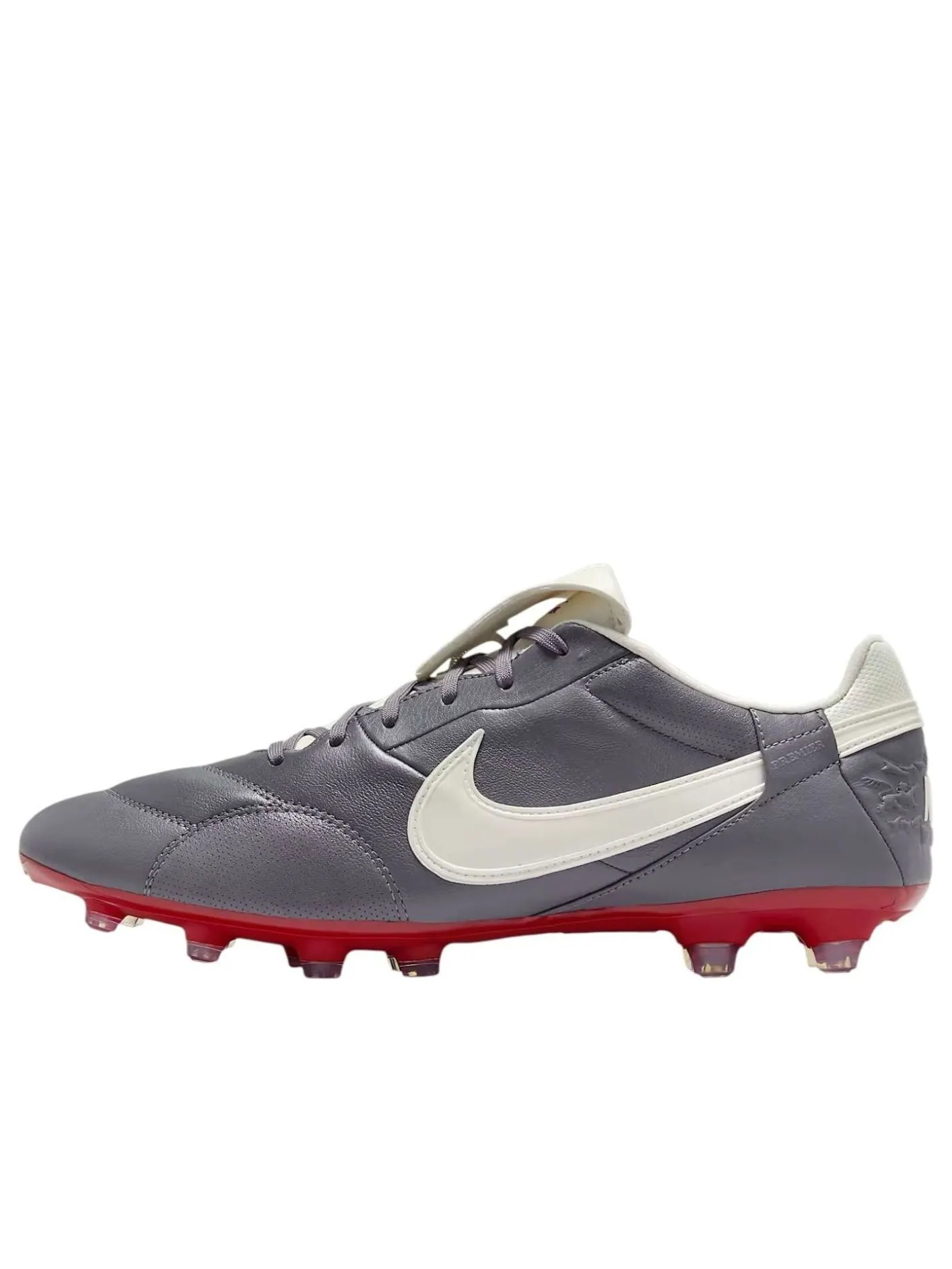 Кроссовки Nike Premier 3 FG 'Light Graphite Varsity Red' — изображение 1 из 6, серый