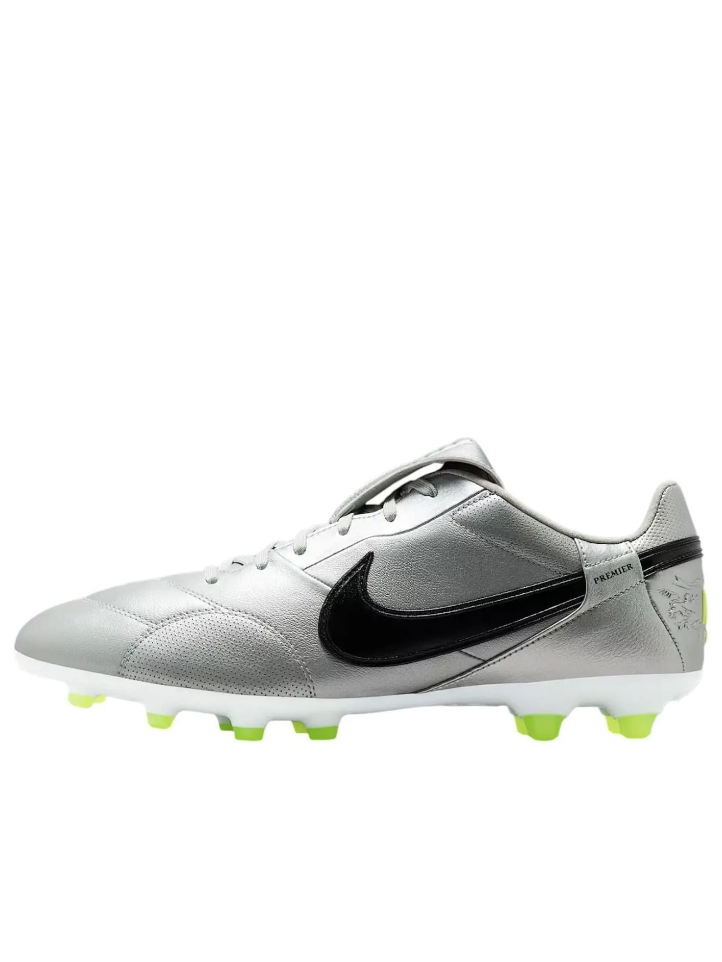 Кроссовки Nike Premier 3 FG 'Metallic Silver Volt Black' — изображение 1 из 6, серебряный