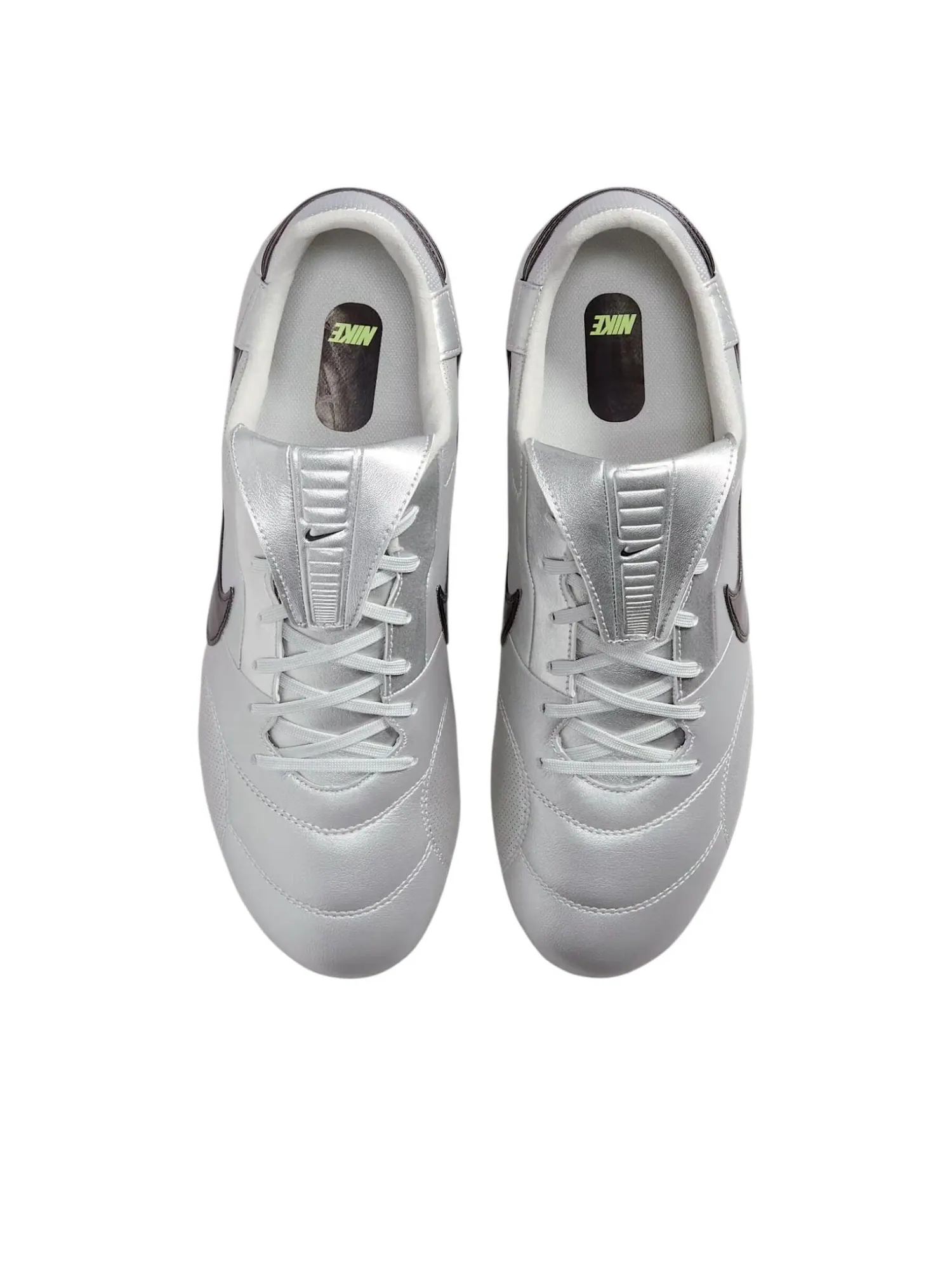 Кроссовки Nike Premier 3 FG 'Metallic Silver Volt Black' — изображение 2 из 6, серебряный