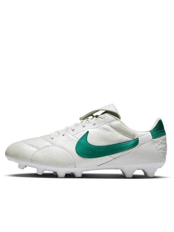 Кроссовки премьер 3 низкие fg Nike — изображение 1 из 4, металлик белый/зеленый