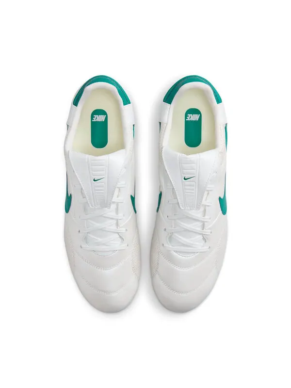 Кроссовки премьер 3 низкие fg Nike — изображение 3 из 4, металлик белый/зеленый
