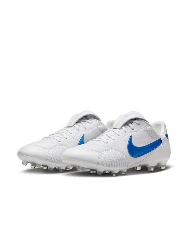 Кроссовки премьер 3 фг низкие Nike — изображение 3 из 4, белый/синий
