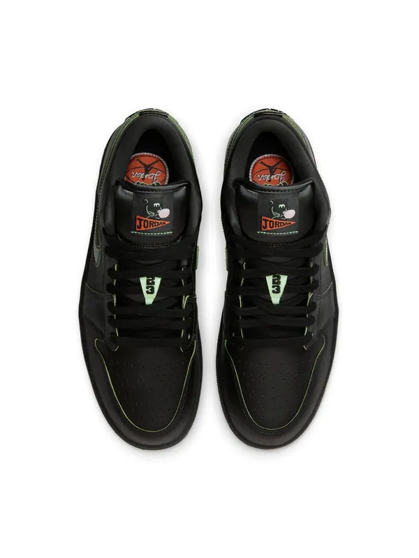 Кроссовки 1 low se Air Jordan — изображение 3 из 4, черный/зеленый