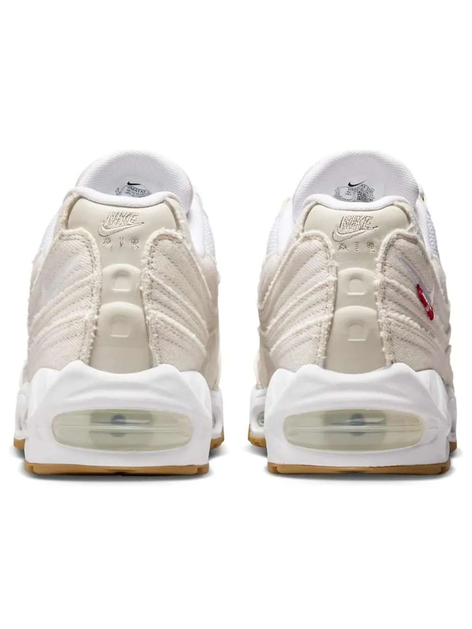 Кроссовки Nike x Levi's Air Max 95 'White and Ecru' — изображение 5 из 6, бежевый