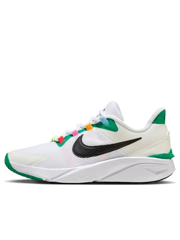 Кроссовки star runner 4 next nature 'white green black' Nike — изображение 1 из 4, белый/черный/белый