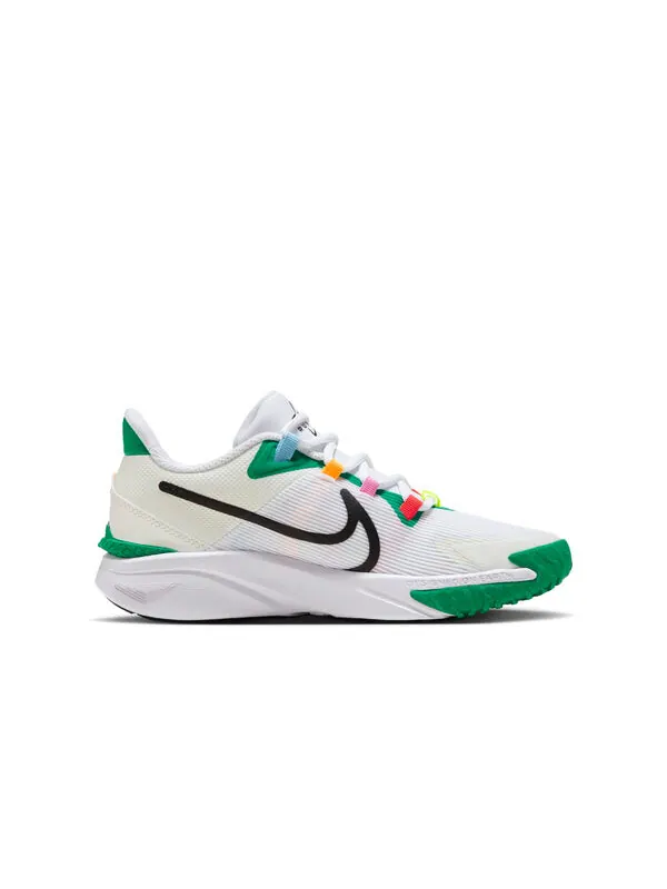 Кроссовки star runner 4 next nature 'white green black' Nike — изображение 2 из 4, белый/черный/белый