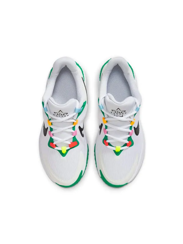 Кроссовки star runner 4 next nature 'white green black' Nike — изображение 4 из 4, белый/черный/белый