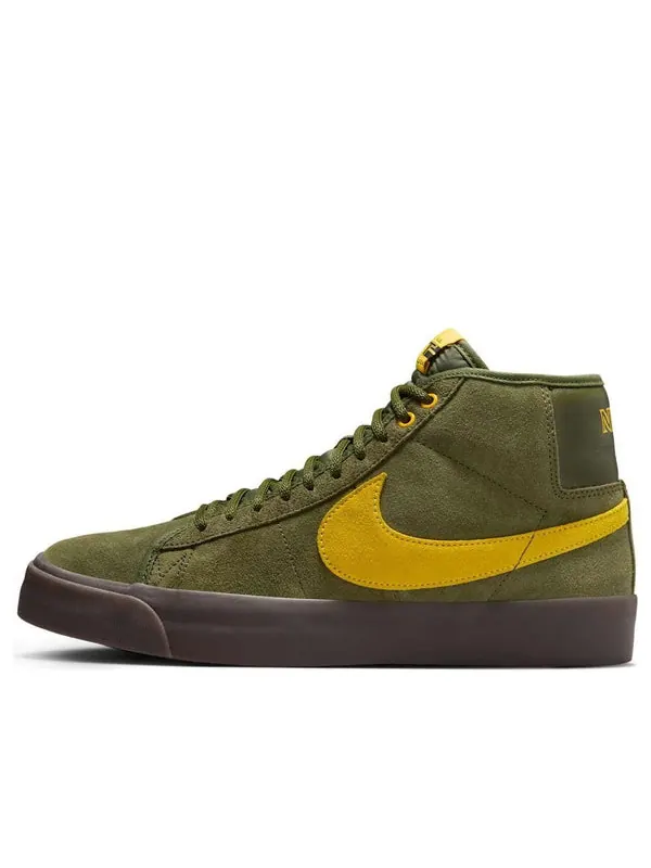 Кроссовки x antihero sb blazer mid 'rough green amarillo' Nike — изображение 1 из 4, зеленый//зеленый
