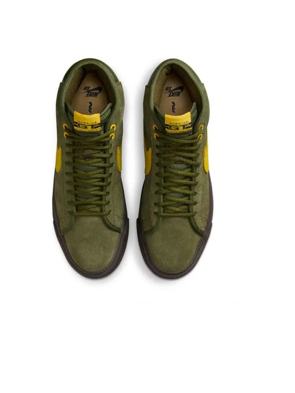 Кроссовки x antihero sb blazer mid 'rough green amarillo' Nike — изображение 4 из 4, зеленый//зеленый