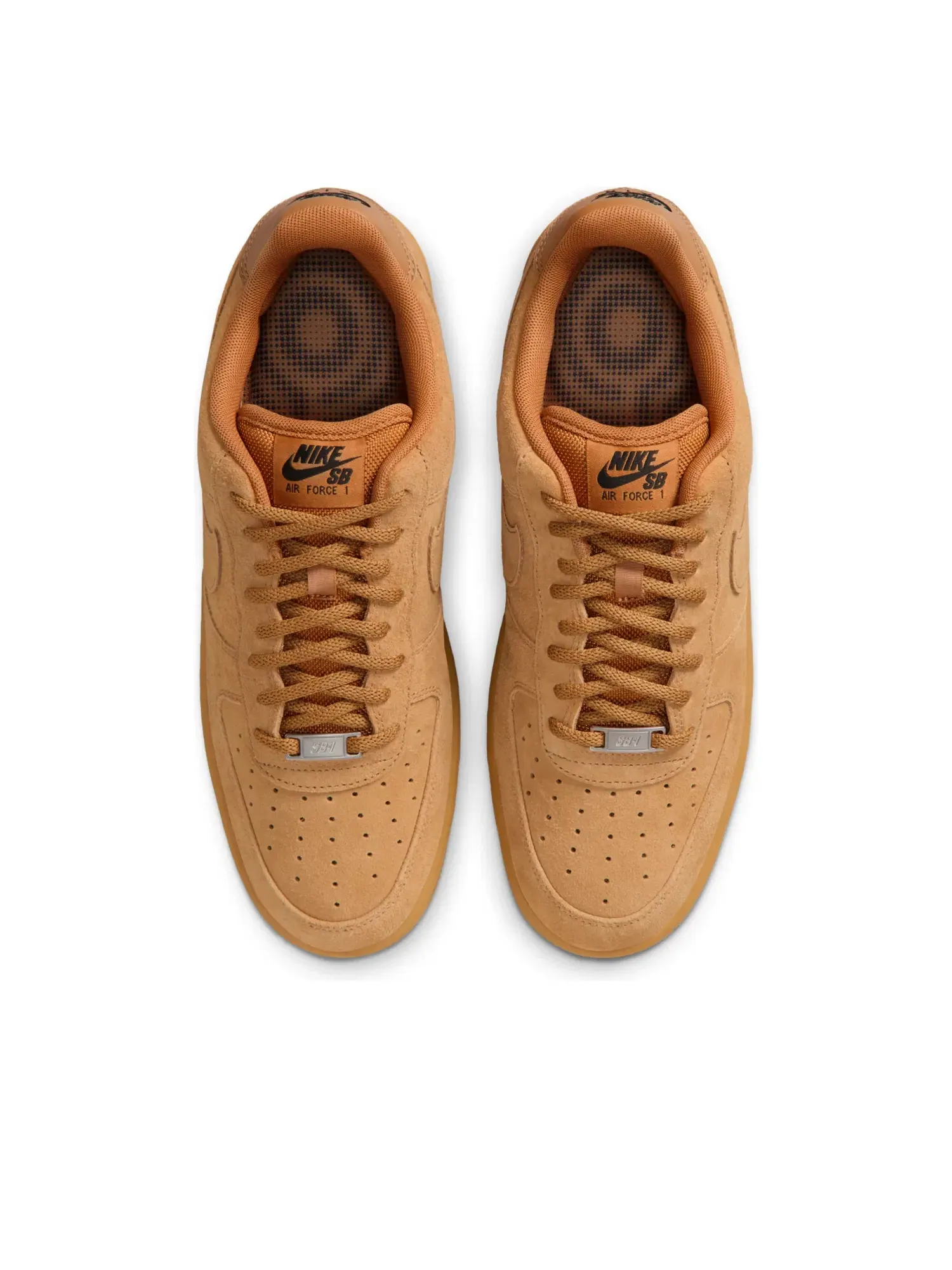 Мужские кроссовки для скейтбординга с замшевым верхом Nike SB Air Force 1 Low 'Flax' — изображение 3 из 7, коричневый