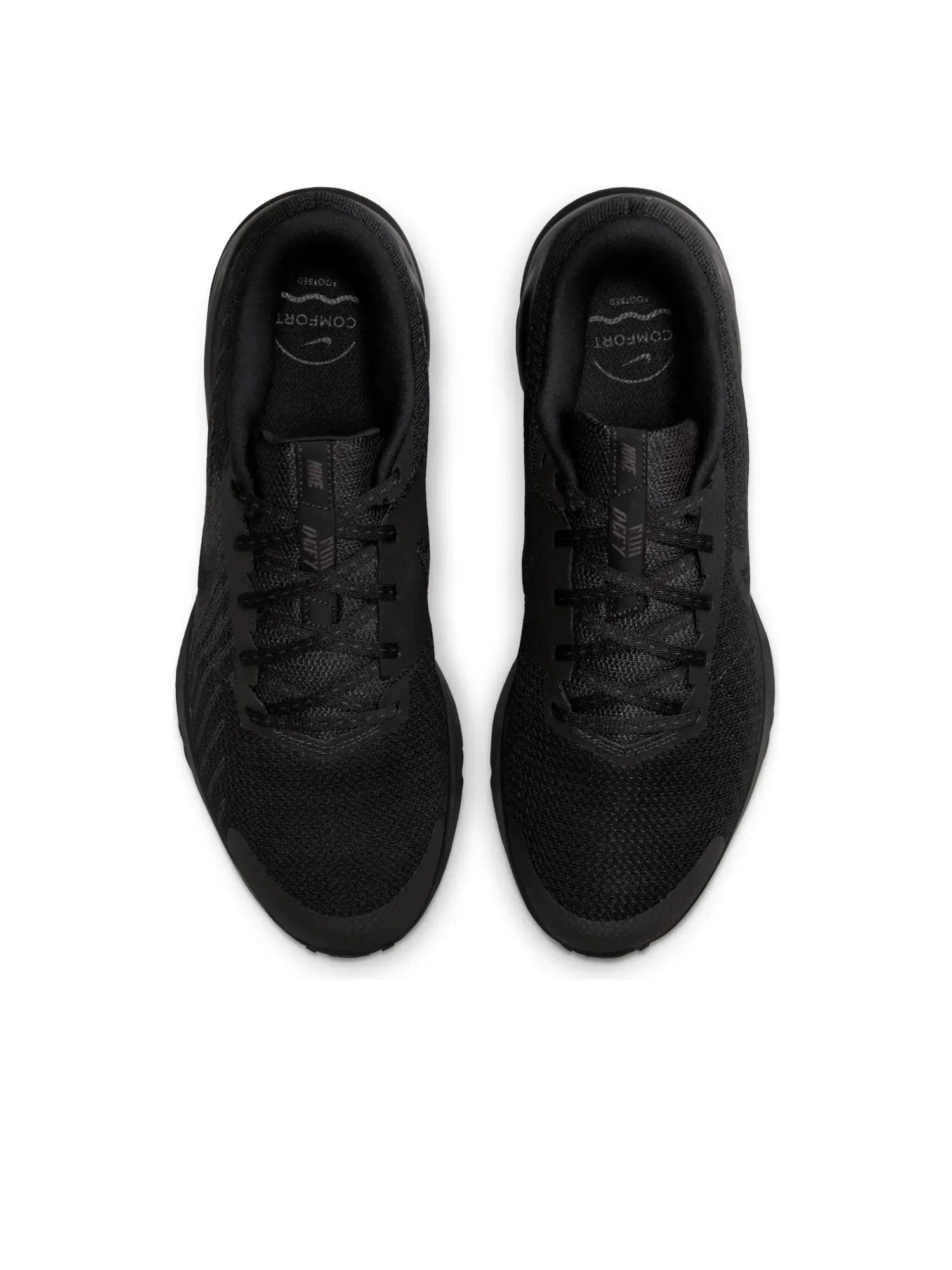 Мужские кроссовки для бега с шнуровкой Run Defy Nike — изображение 2 из 6, черный
