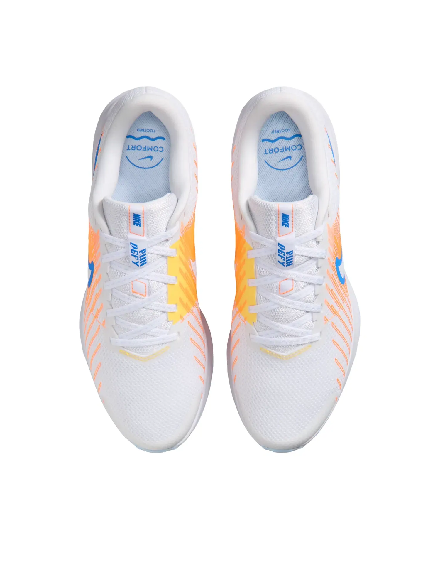 Кроссовки Nike Run Defy 'White Topaz Gold Blue' HM9594-111 — изображение 3 из 7, белый