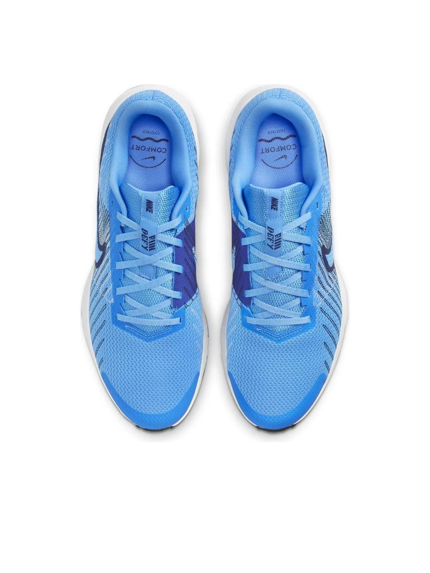 Кроссовки Nike Run Defy 'University Blue' — изображение 2 из 6, синий/белый/черный/синий