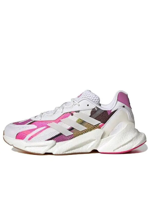 Кроссовки thebe magugu x x9000l4 'white team shock pink' Adidas — изображение 1 из 4, розовый/белый