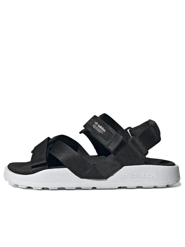 Сандалии adilette adventure sandal Adidas — изображение 1 из 4, черный/белый/белый