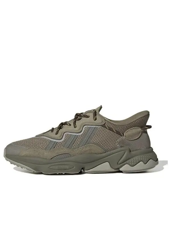 Кроссовки оригиналы ozweego Adidas — изображение 1 из 4, коричневый/серый/зеленый