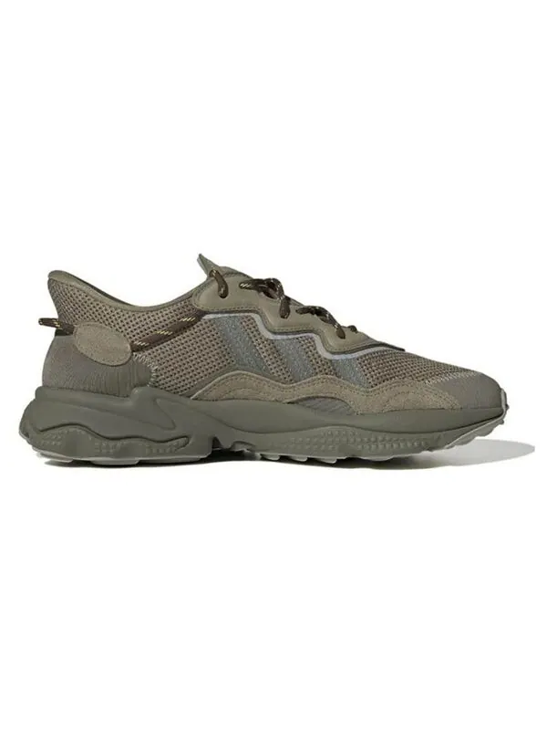 Кроссовки оригиналы ozweego Adidas — изображение 2 из 4, коричневый/серый/зеленый