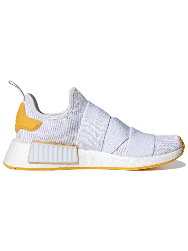 Кроссовки nmd_r1 ремешок Adidas — изображение 2 из 4, белый/оранжевый