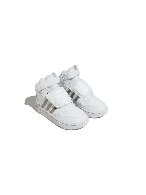 Кроссовки hoops mid 3.0 ac i shoes Adidas — изображение 2 из 4, белый/серебристый
