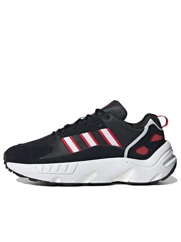 Кроссовки оригинал zx 22 boost Adidas — изображение 1 из 4, черный/белый/красный