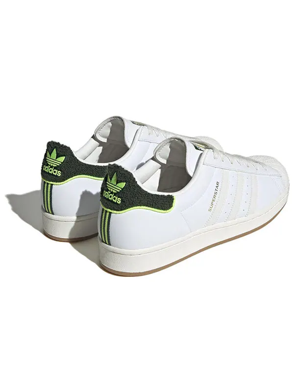 Кроссовки оригиналы суперзвезда Adidas — изображение 4 из 4, белый/зеленый
