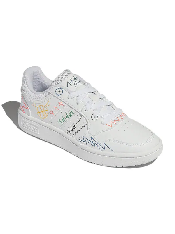 Кроссовки neo hoops 3.0 каракули Adidas — изображение 3 из 4, белый