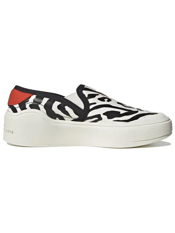Кроссовки от stella mccartney court slip on кроссовки Adidas — изображение 2 из 4, белый/черный