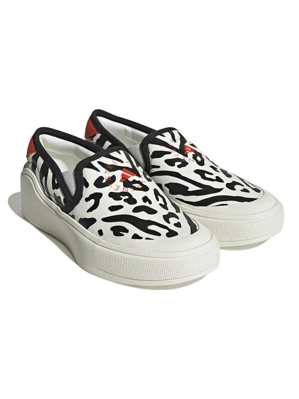 Кроссовки от stella mccartney court slip on кроссовки Adidas — изображение 3 из 4, белый/черный