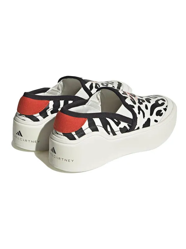 Кроссовки от stella mccartney court slip on кроссовки Adidas — изображение 4 из 4, белый/черный