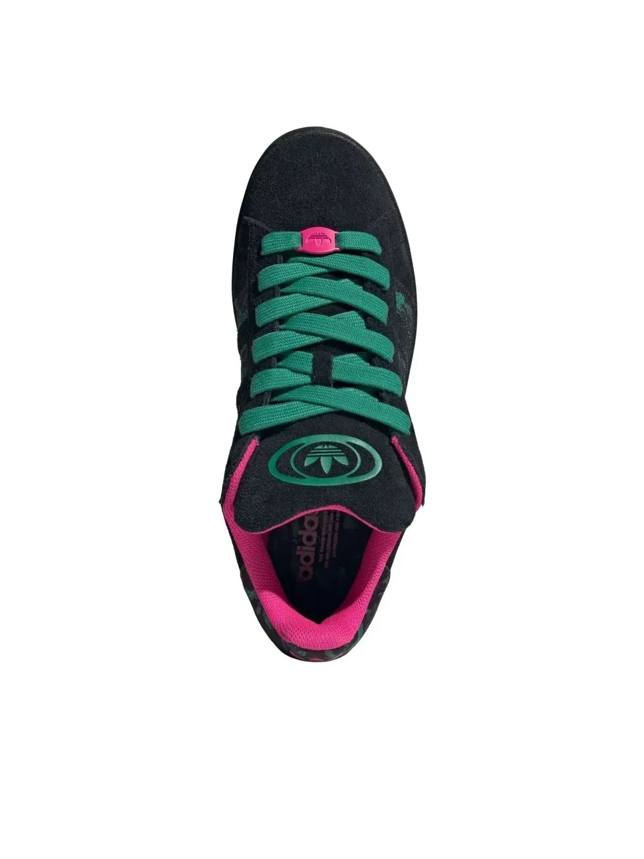 Мужские кроссовки замшевые с низким верхом Campus 00s Adidas — изображение 3 из 5, черный