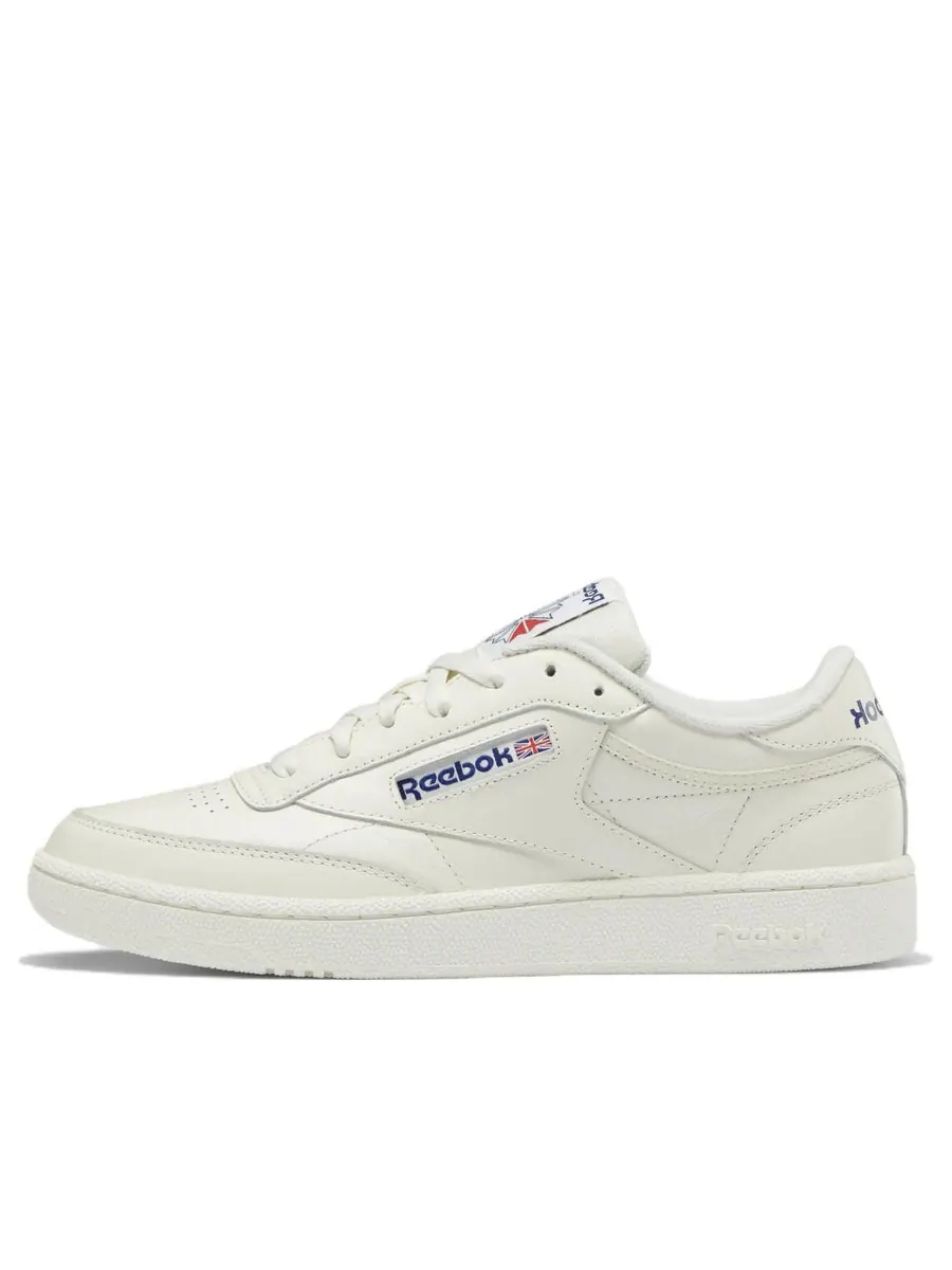 Кроссовки Reebok Club C 85 'Chalk Classic Cobalt White' — изображение 1 из 6, белый