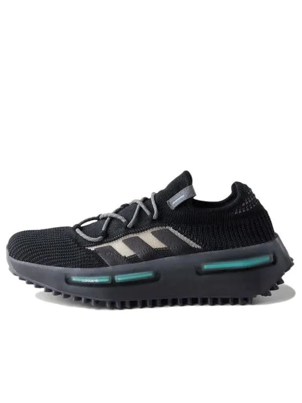 Кроссовки nmd_s1 'black altered blue' Adidas — изображение 1 из 2, черный
