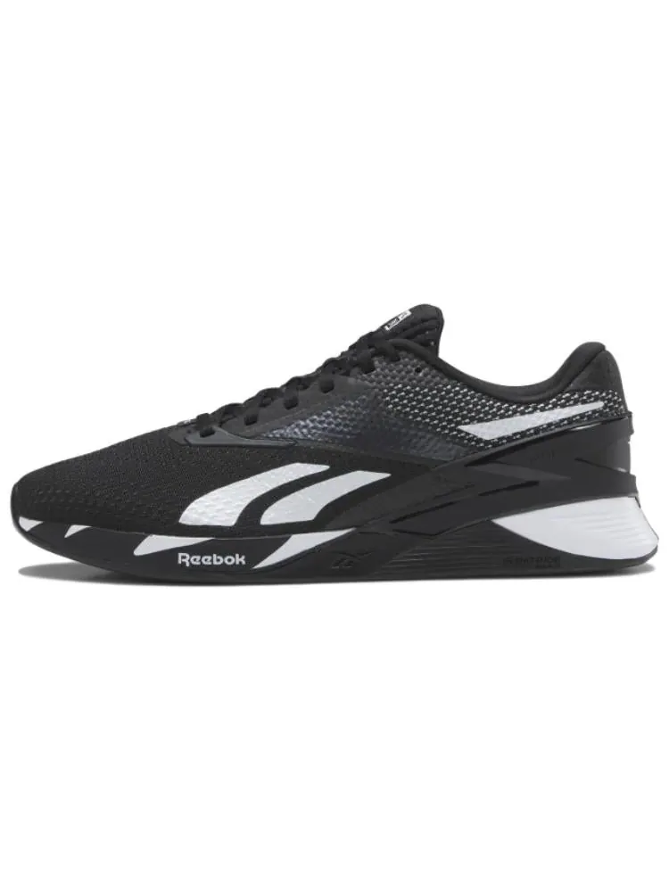 Кроссовки Reebok Nano X3 'Black White' — изображение 2 из 6, черный