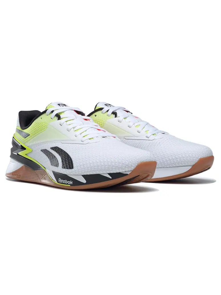 Кроссовки Reebok Nano X3 'Yellow Orange Mismatched' — изображение 3 из 5, белый