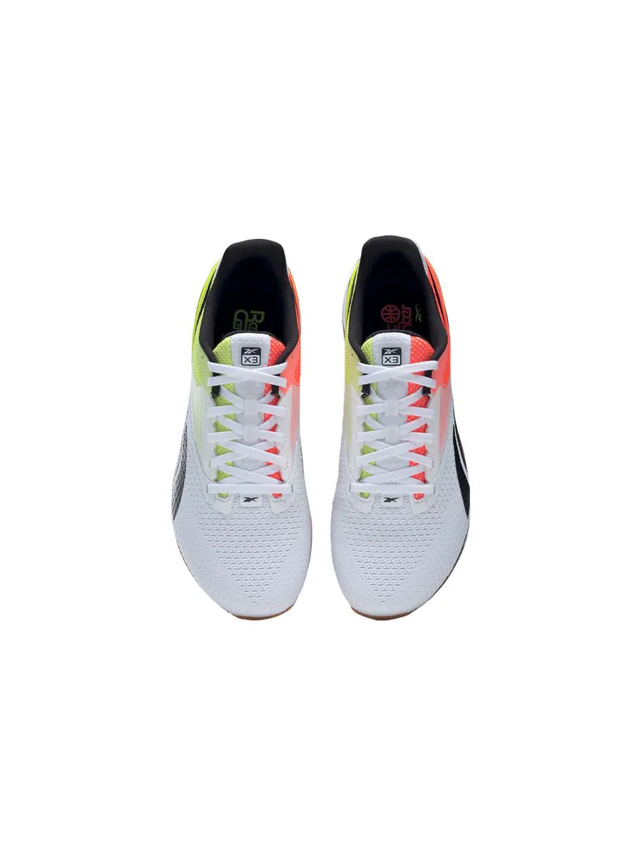 Кроссовки Reebok Nano X3 'Yellow Orange Mismatched' — изображение 4 из 5, белый
