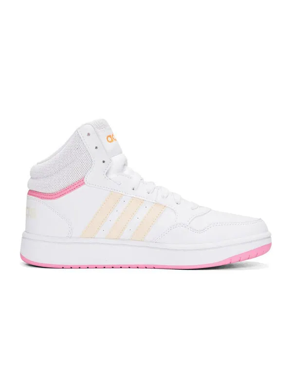 Кроссовки neo hoops mid 3.0k Adidas — изображение 2 из 4, белый/розовый