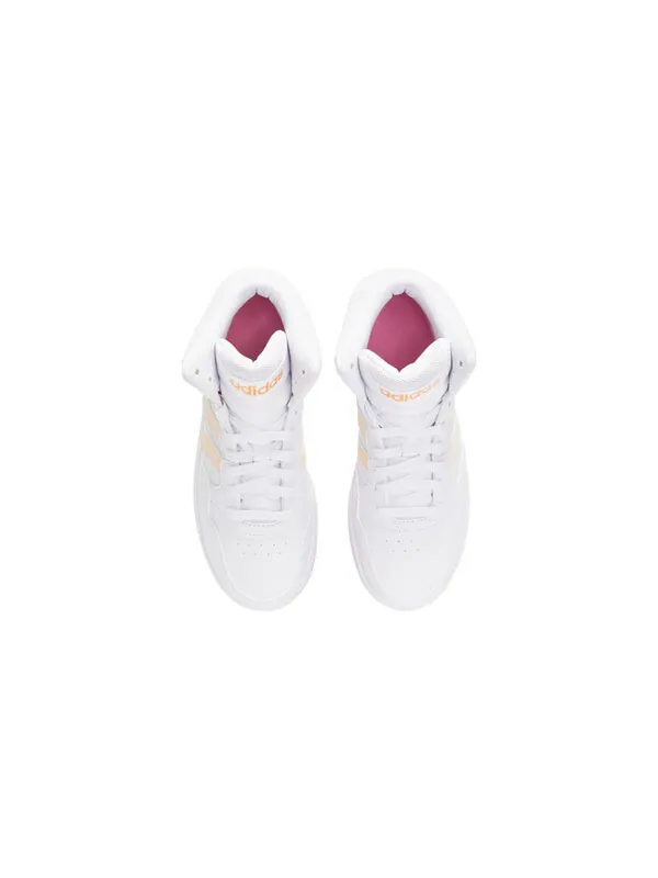 Кроссовки neo hoops mid 3.0k Adidas — изображение 4 из 4, белый/розовый