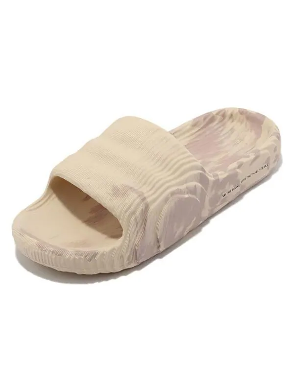 Тапочки adilette 22 slides 'sand strata wonder taupe' Adidas — изображение 3 из 4, песочный//черный