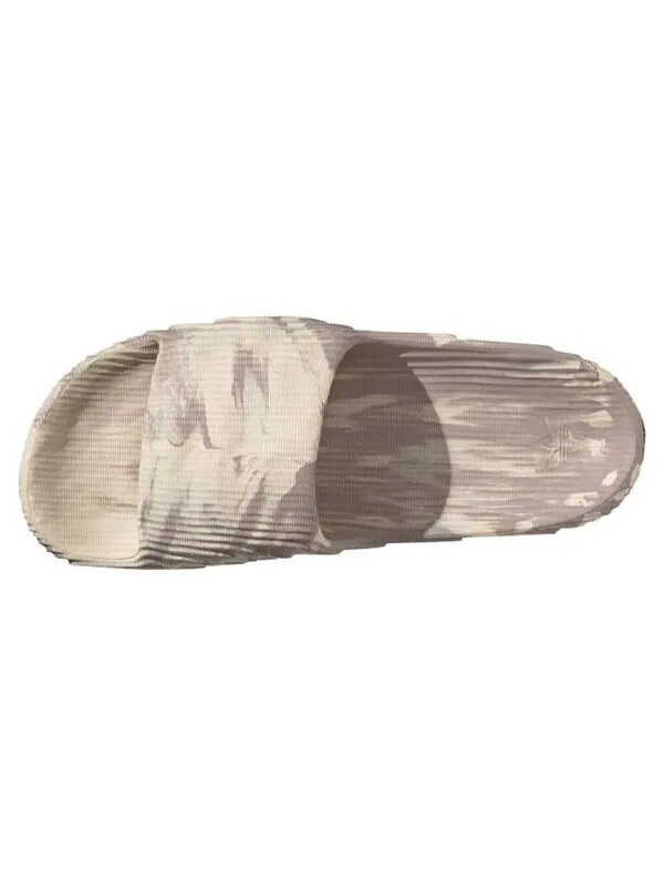 Тапочки adilette 22 slides 'sand strata wonder taupe' Adidas — изображение 4 из 4, песочный//черный