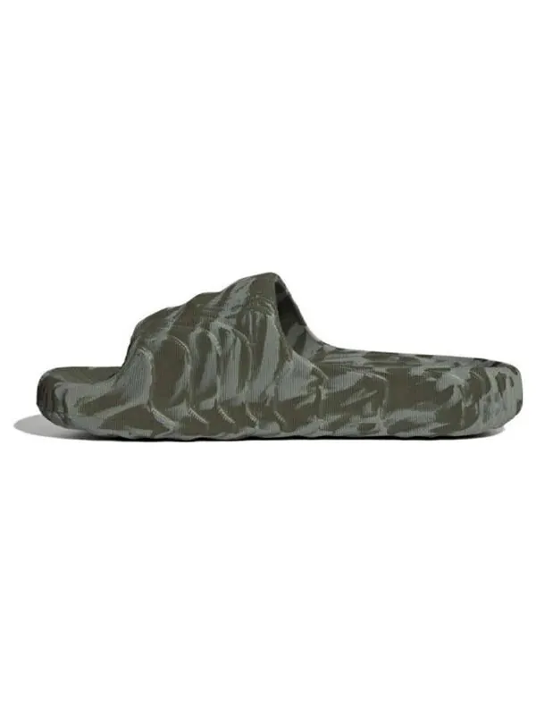 Тапочки adilette 22 slides 'olive strata silver green' Adidas — изображение 2 из 4