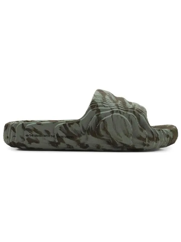 Тапочки adilette 22 slides 'olive strata silver green' Adidas — изображение 3 из 4