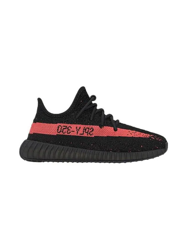 Кроссовки Boost 350 v2 kids Adidas Yeezy — изображение 2 из 4, черный/красный/черный